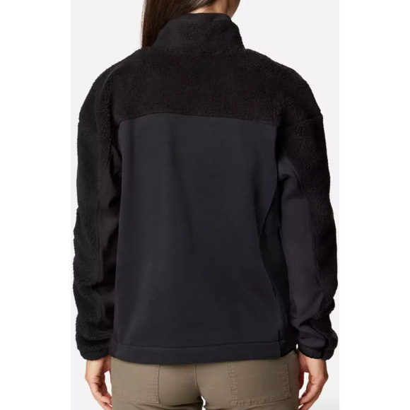 NWT Columbia Trek Hybrid Sherpa 1/2 Zip Women's Size 2XL Black - Picture 3 of 14